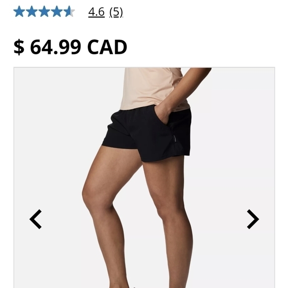 COLUMBIA Women's Alpine Chill Zero Shorts, black, plus sz 2x - Picture 6 of 9